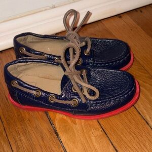 Janie and Jack Navy Boat Shoes